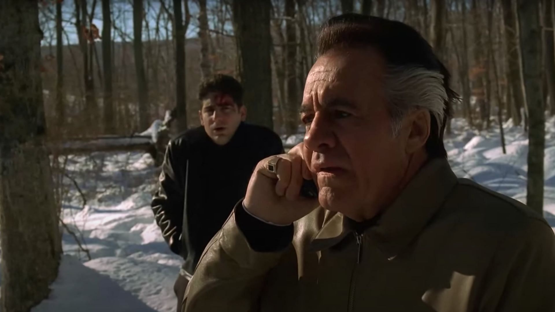 Christopher and Paulie in Pine Barrens (Image via YouTube/HBO)